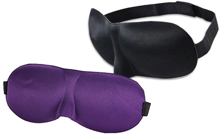 1 o 2 maschere per il sonno 3D, disponibili in 2 colori