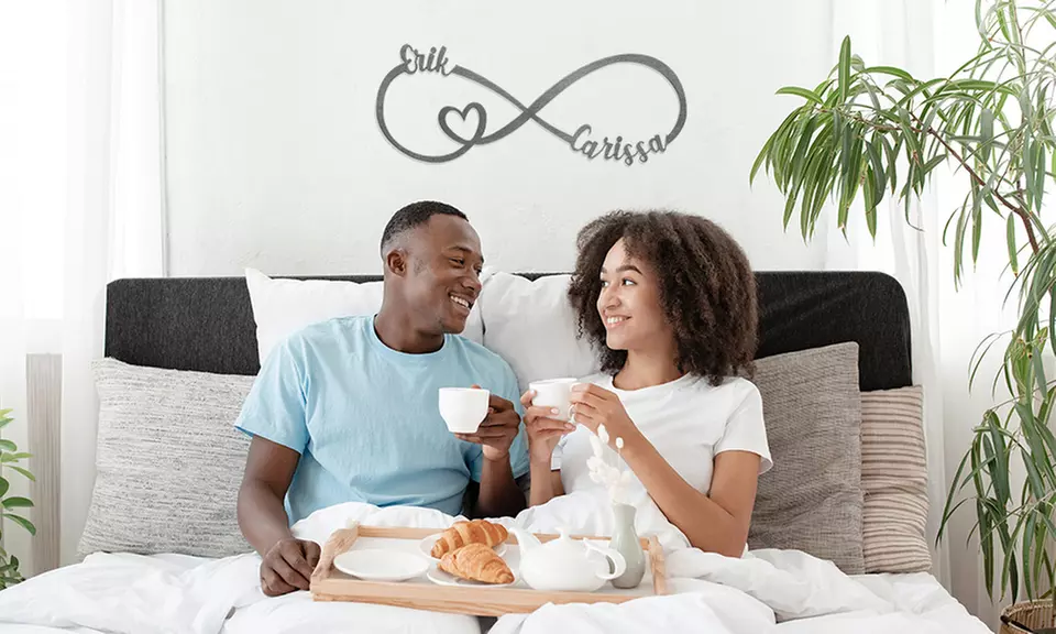 Custom Metal Infinity Signs for Unique Home Decor