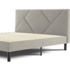 Image 32: Letto imbottito in tessuto con doghe in legno e vano contenitore