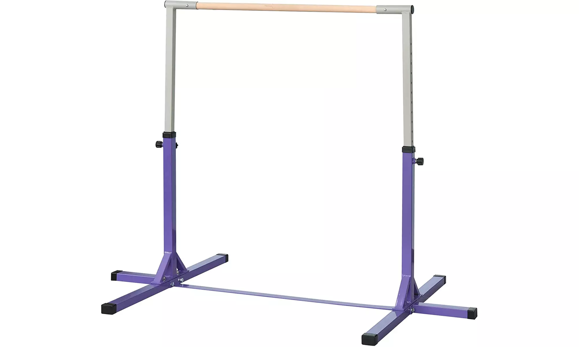 HomCom Height Adjustable Horizontal Gymnastic Bar for Kids