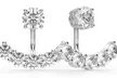 Crystal Solitaire Earring Jackets Made with Swarovski Elements - Second Medium