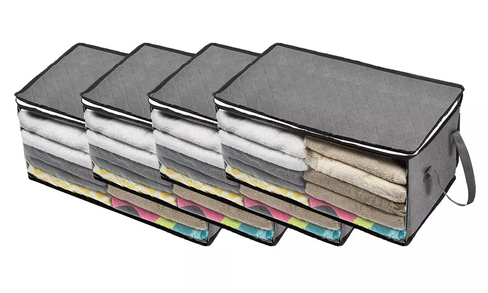 Up to Four Clothes and Linen Storage Organiser Bags