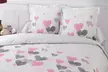 Housse de couette en coton  Pinky Mood avec 2 taies d'oreillers - Second Medium