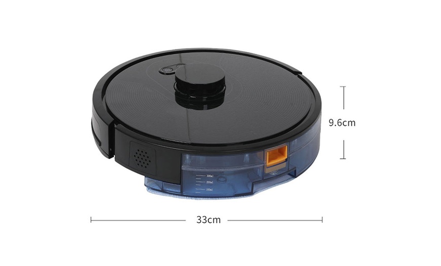 Image 6: Black Robot Vacuum Cleaner