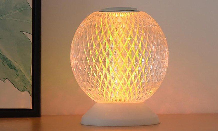 Image 3: Glass Ball USB Desk Lamp with Touch Sensor