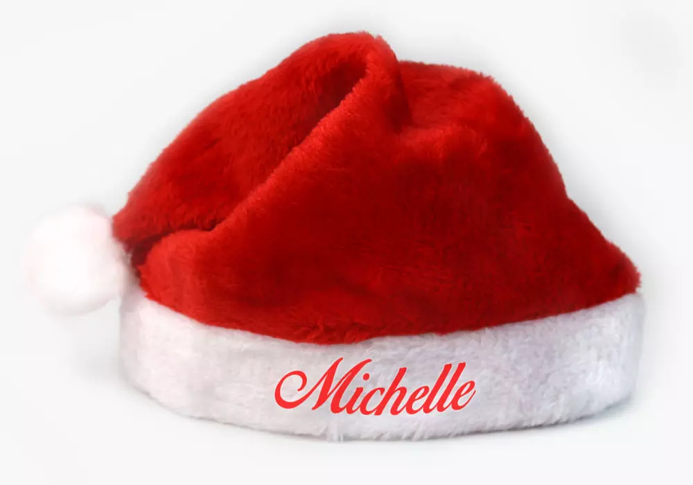 One or Two Personalized Plush Santa Hats from Monogram Online (Up to 77% Off)  - Primary Image