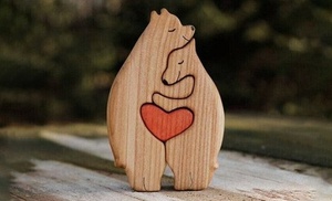 Hand-Carved Animal in Love