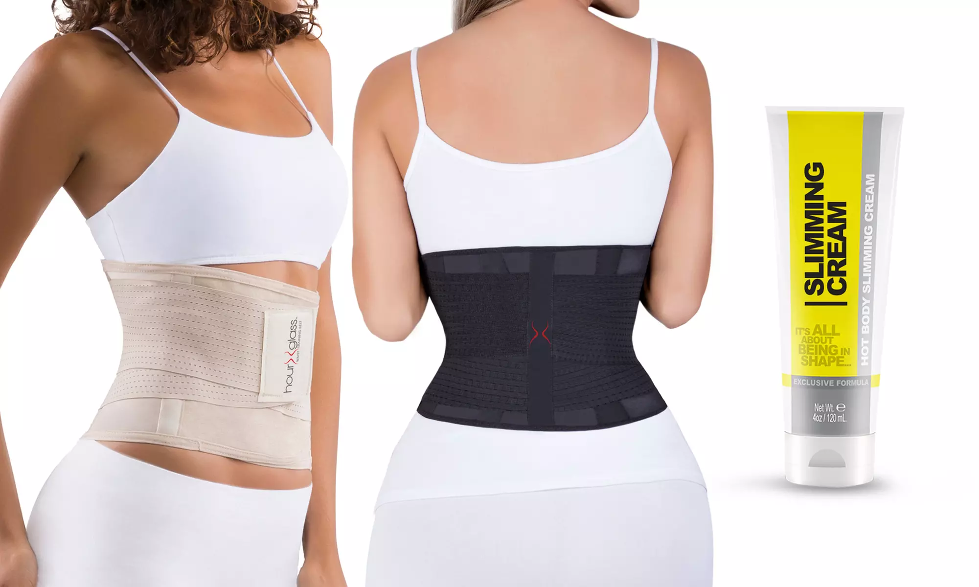 Women's Waist Trainer with Stomach Skin-Tightening Cream (4, 5, or 6 Oz.) - Primary Image