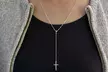 Italian made Rosary Necklace in Sterling Silver by Verona - Second Medium