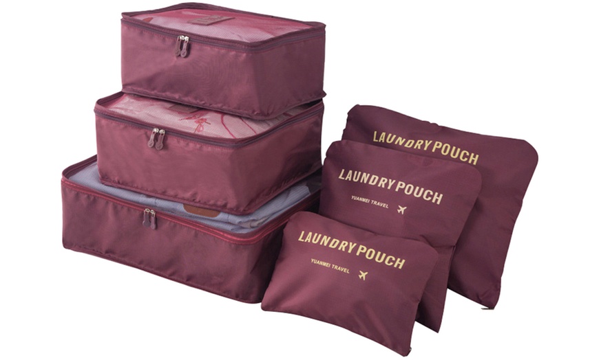 Image 6: Six-Piece Luggage Organiser Set