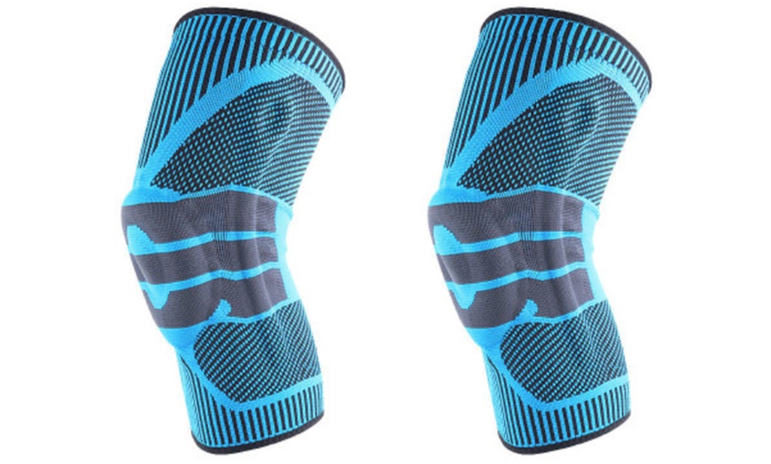 Image 3: Compression Silicone Knee Sleeve