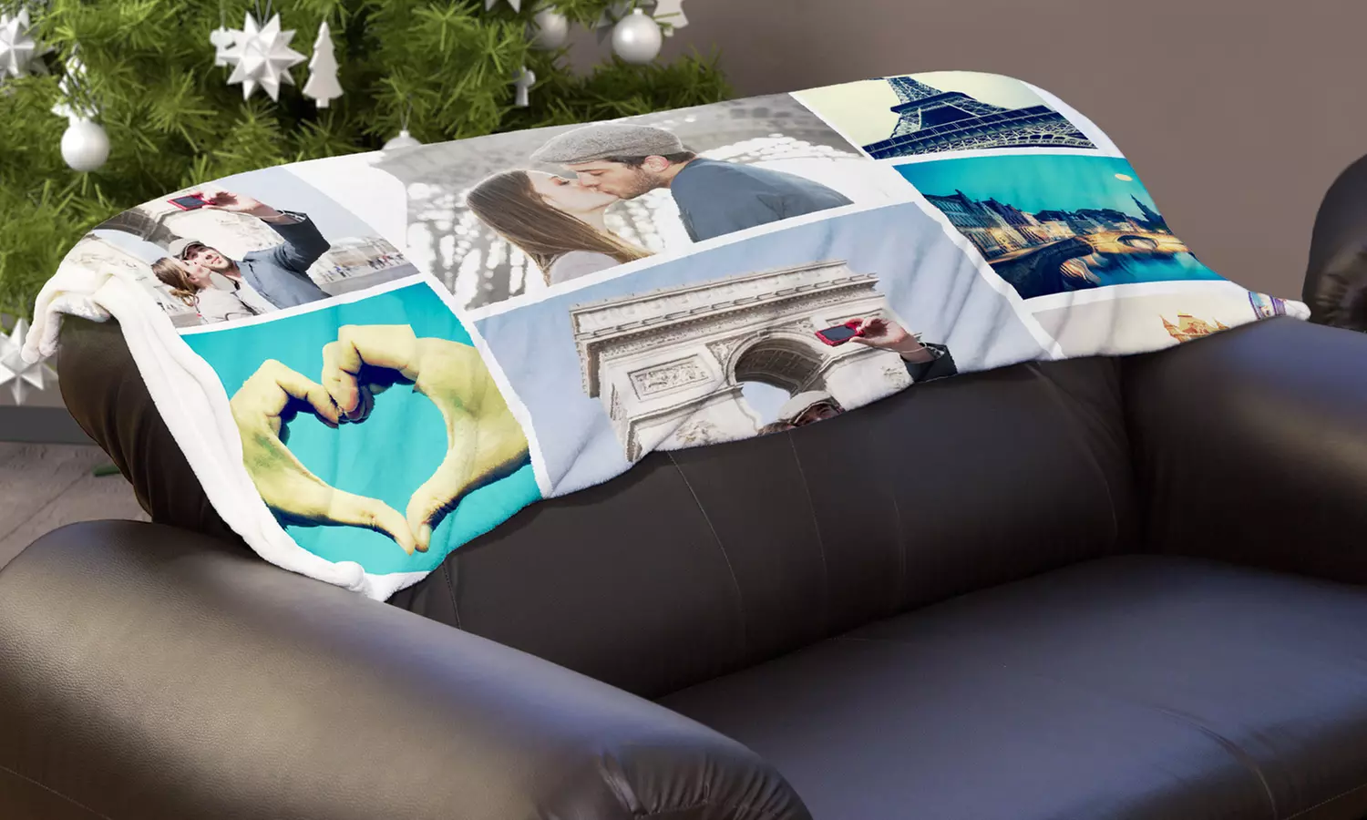 Medium or Large Custom Faux-Mink Photo Blankets (Up to 73% Off). Three Options Available.  - Second Medium