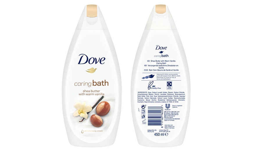 Image 8: Dove Body Wash or Bath Soak 450ml Three-Pack