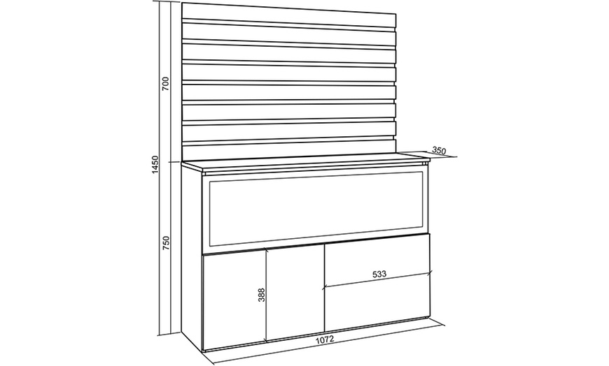 Image 21: Dressoirkast met led-haard 