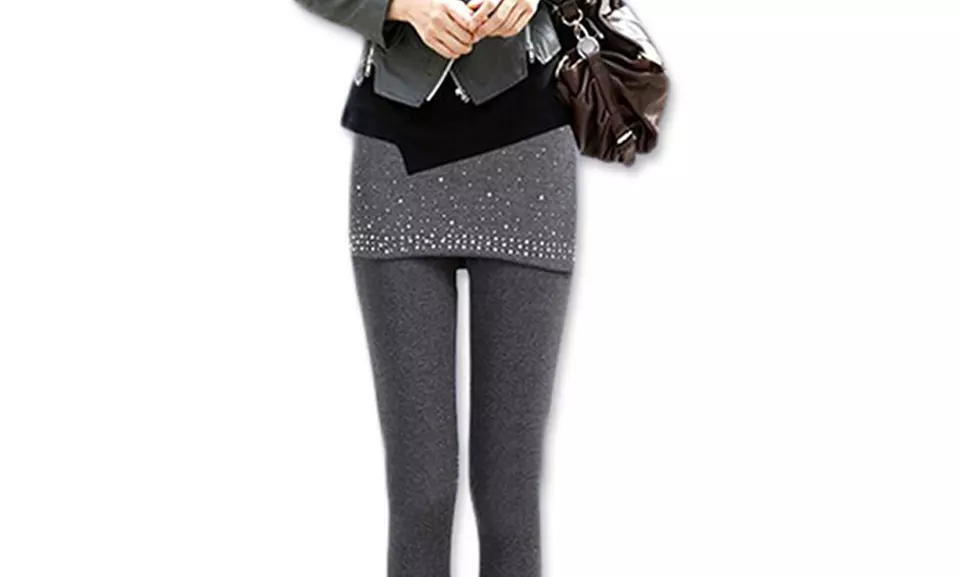 Rock mit integrierten Leggings in Grau oder Schwarz in S/M oder L/XL - Second Medium