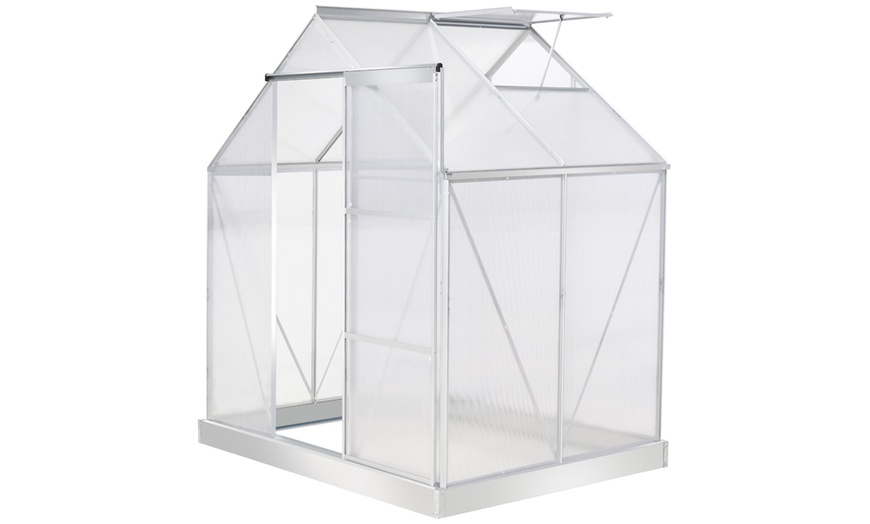 Image 9: Outsunny Polycarbonate Greenhouse