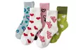 Pack of Five Women's Warm Fluffy Socks - Second Medium