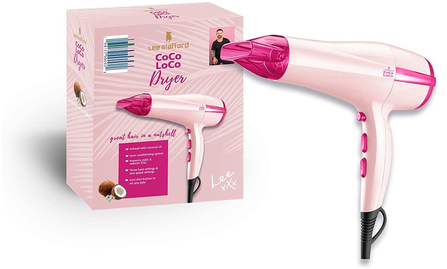 Image 1: Lee Stafford Coco Loco Hairdryer 2300W