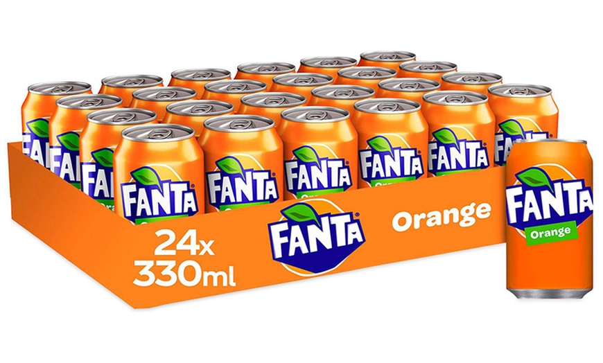 Image 1: 24-Pack of Fanta Orange 330ml Can