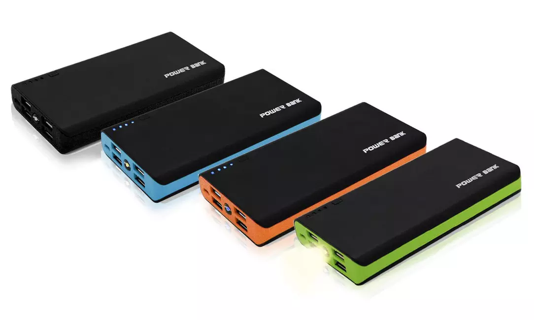 Batteries portables de secours pour Smartphones et tablettes, 4 ports de charge, jusqu’à 5 recharges complètes - Câble - Primary Image