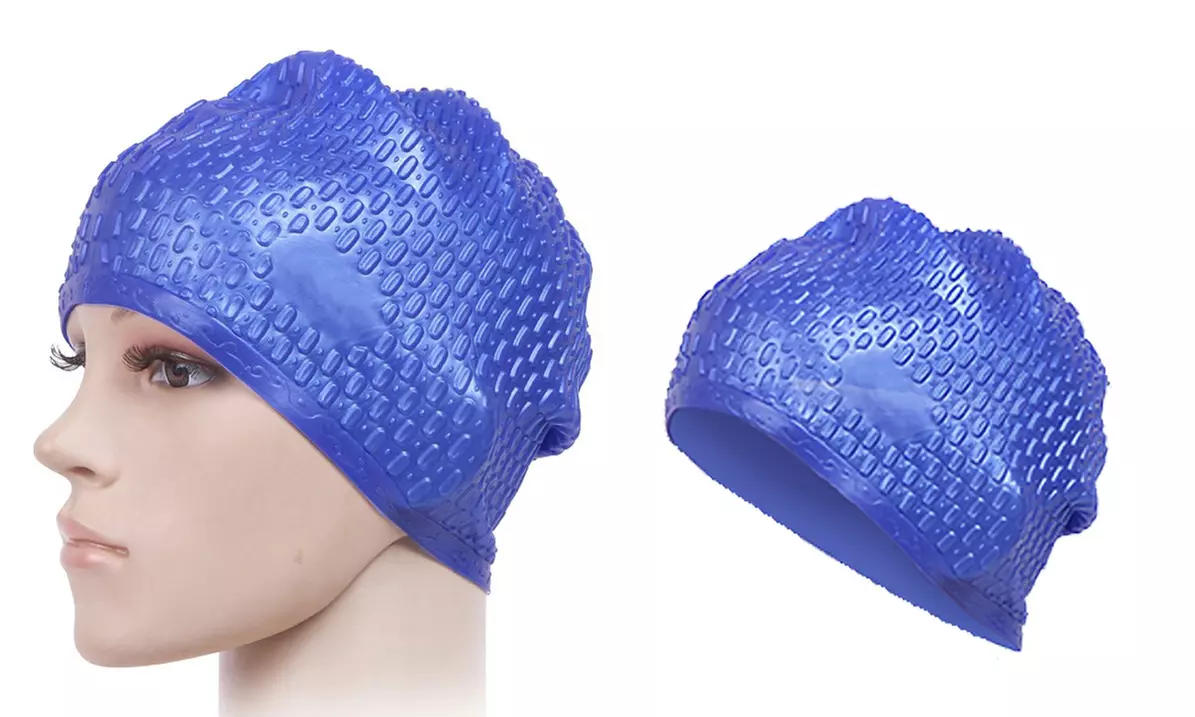 Swim Bathing Swimming Caps for Men Women Retro Style Silicone Hat