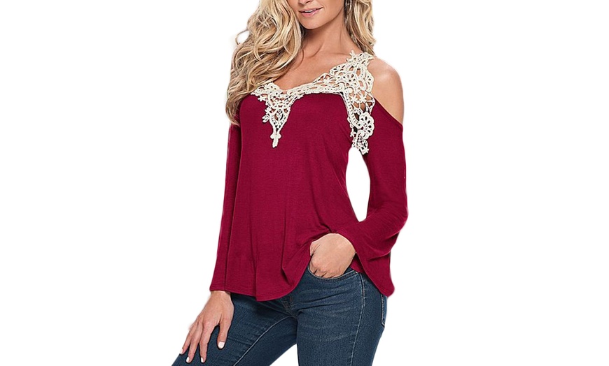 Image 8: Women's Cold-Shoulder Top 