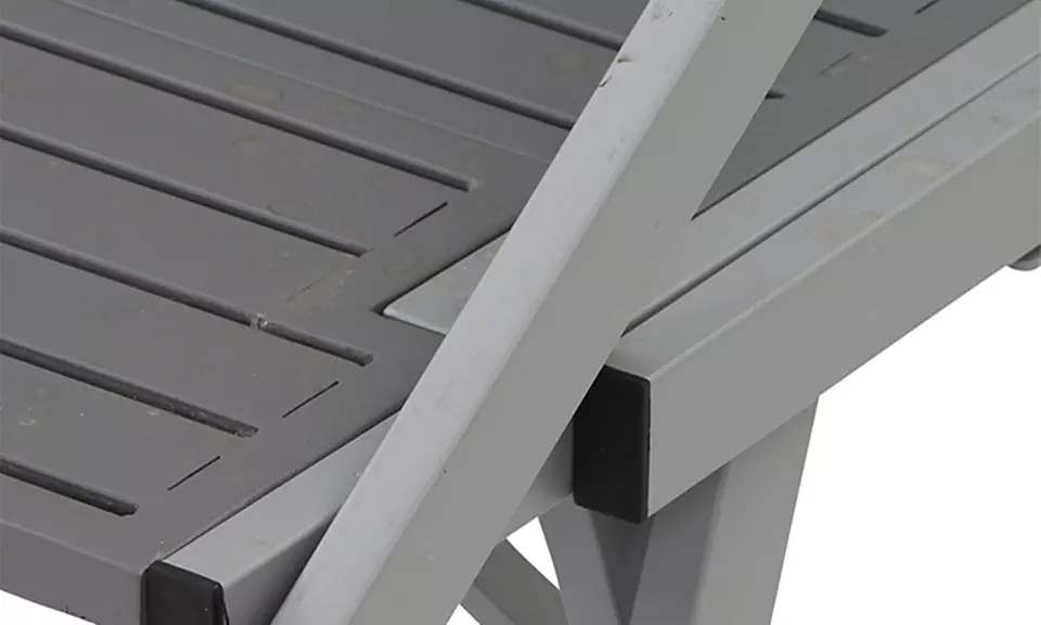 Siena Garden Gartenbank Flip Flop in Anthrazit/Silber - Second Medium