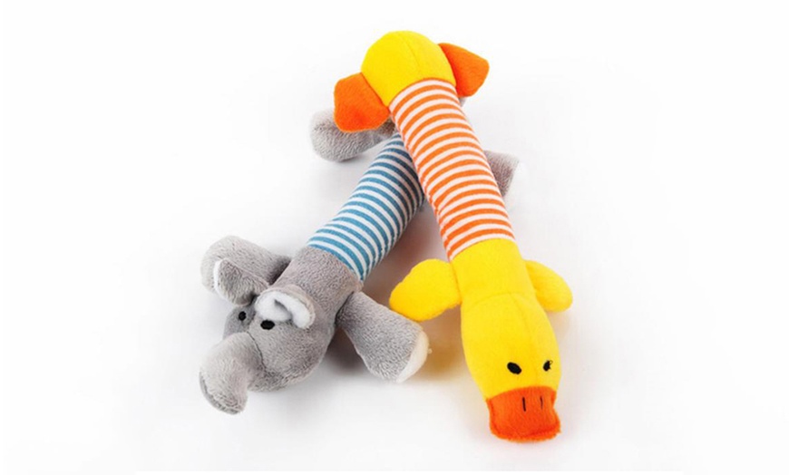 Image 2: Squeaky Plush Chew Toy for Pets