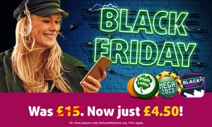 1 Irish Lotto Bet, 2 Mega Lotto Bets and 30 Black Cyber Scratchcards