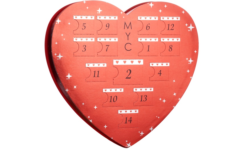 Image 28: Heart-Shaped Advent Calendar with 14 Jewellery Pieces