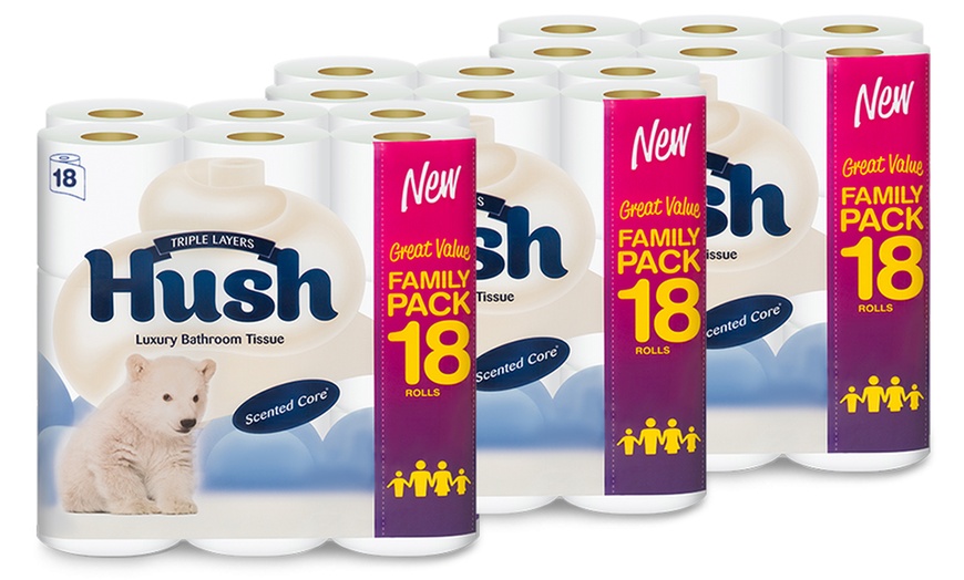 Image 5: 54 Hush Three-Ply Toilet Rolls
