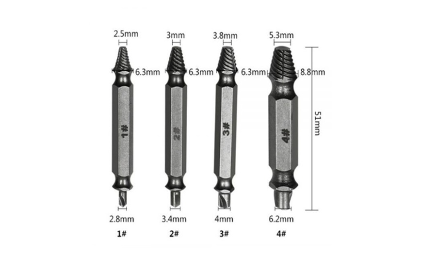 Image 7: Screw Extractor Drill Bits Set