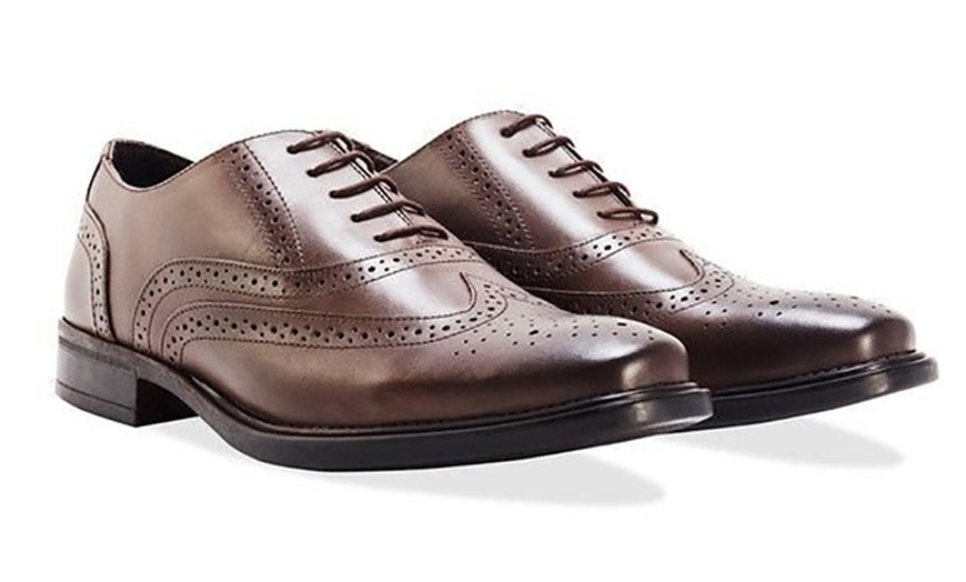 Image 12: Chaussures Richelieu en cuir pour homme