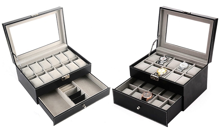 Image 7: 12 or 20-slot watch case