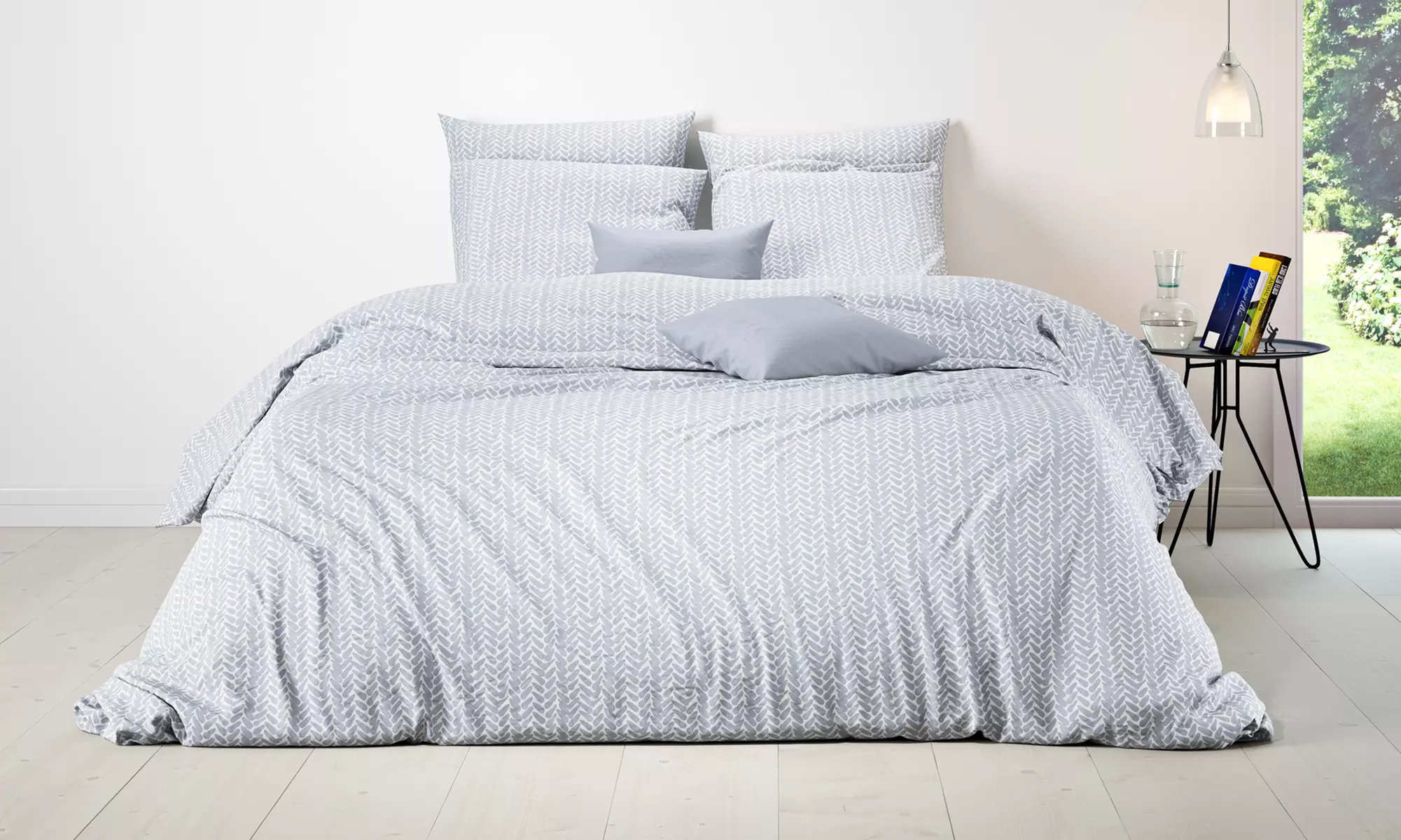 Parure de lit "Blue Air" 100 % coton renforcé, dimensions au choix - Primary Image