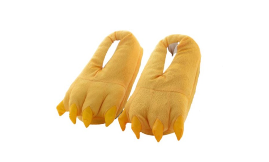 Image 10: Animal Paw Slippers