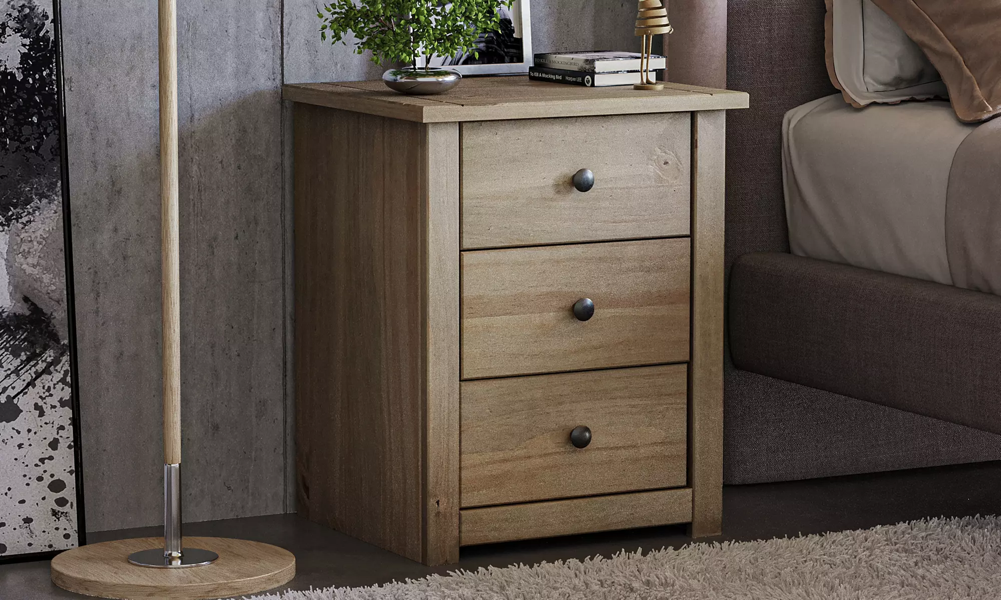Panama Solid Pine Wood Bedroom Storage Furniture