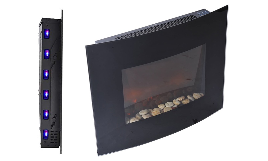 Image 5: HomCom Electric Glass Heater