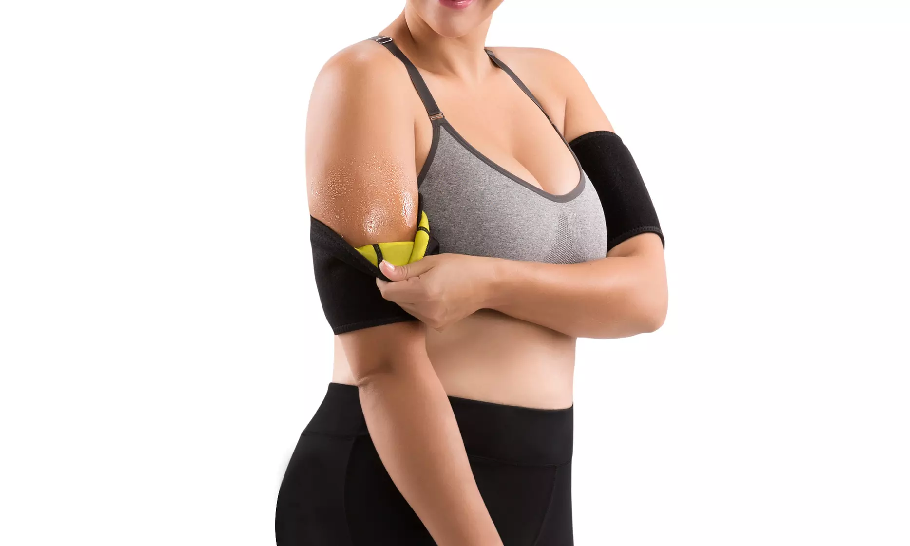 Women's Arm Trimmer Sleeves with Anti-Cellulite Cream (6 Oz.) - Second Medium