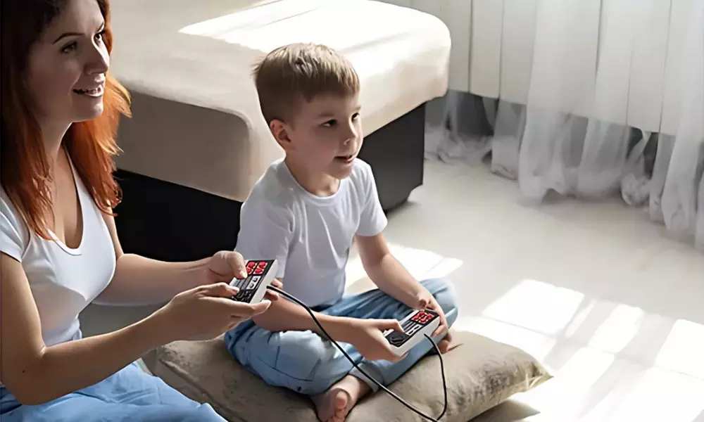 Mini-Retro-Spielkonsole mit 620 Spielen und 2 Kontrollern