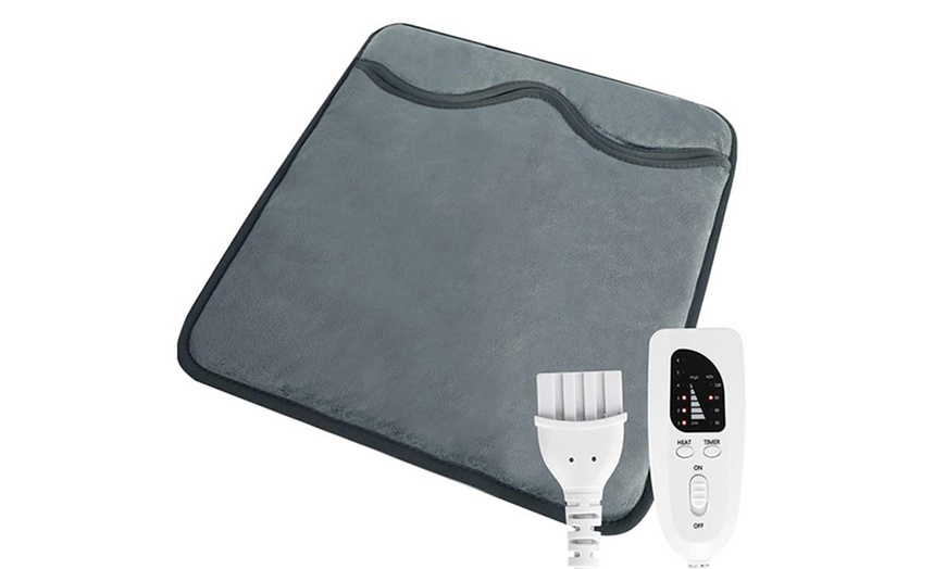 Image 3: Plug-In Electric Heated Blanket Foot Warmer