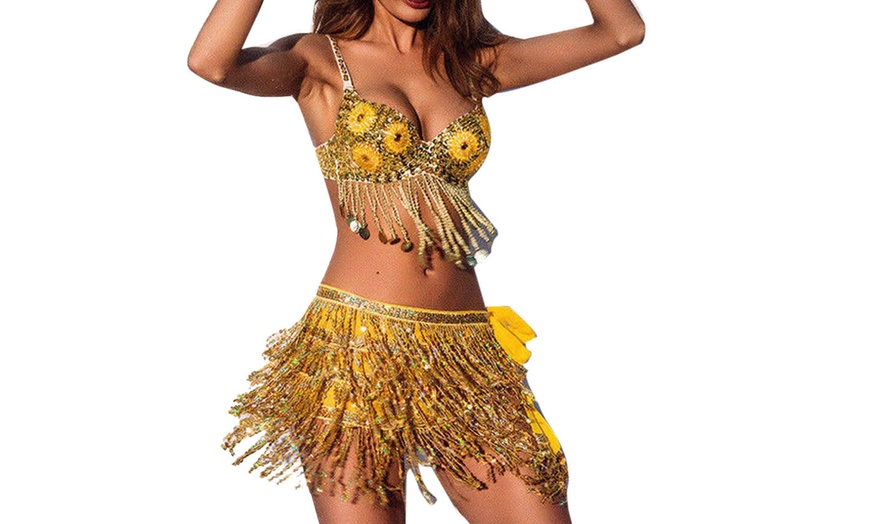 Image 11: Sequin Tassel Sarong Skirt