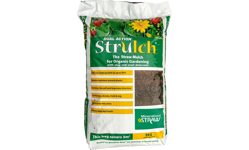 Image 1: 100L or 200L Strulch Mineralised Straw Garden Mulch