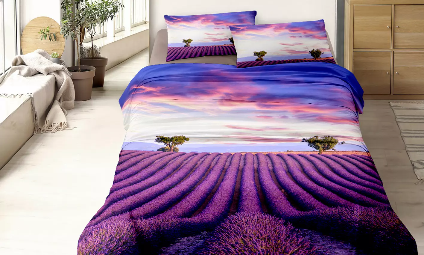 Completo letto matrimoniale in cotone