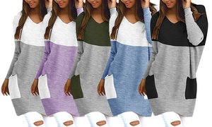 Women's Oversize V-Neck Jumper