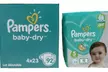 92, 100 or 180 Pampers Pants Baby Dry Nappies - Image 6