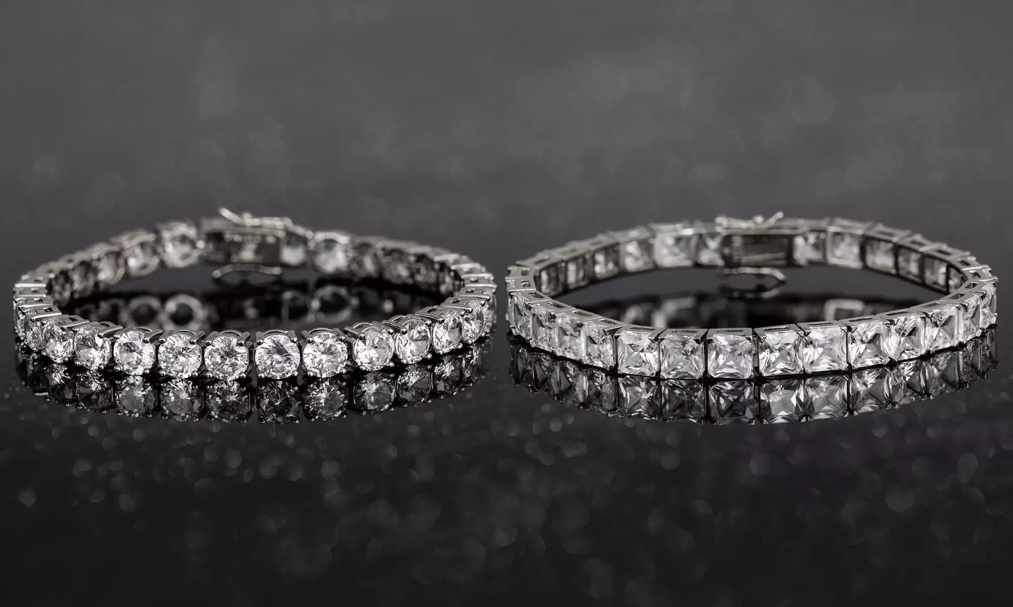 Lesa Michele 42.00 CTTW Tennis Bracelet made with Swarovski Elements (Multiple Options Available) - Primary Image