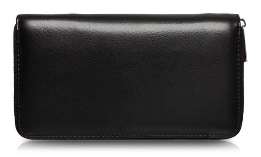 Image 1: FLO Leather Travel Wallet with RFID