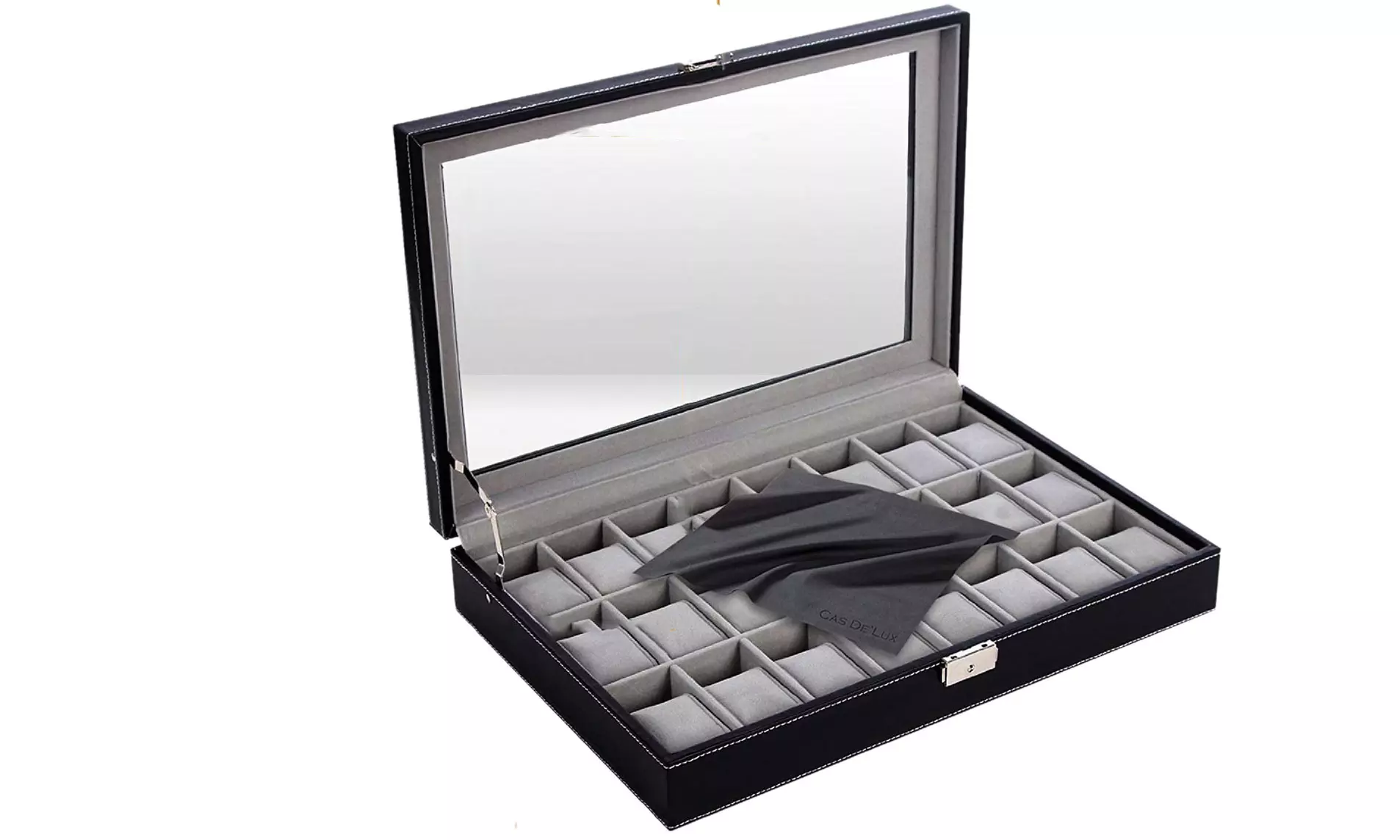 Watch Organizer Box with 24 Pillow Slots - Primary Image