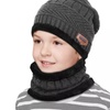 Image 7: Gorro de punto para niños y niñas, con opción a cuello redondo a juego